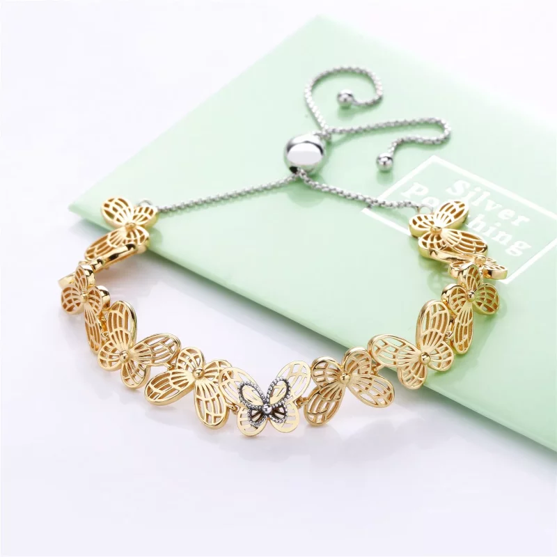 (imagen para) Pulsera PANDORA Mariposas caladas deslizándose 567957 - Ver 2