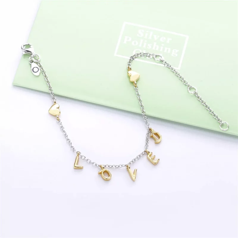 (imagen para) Pulsera PANDORA Script amado 567804 - Ver 2