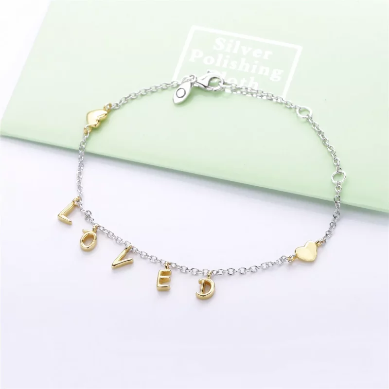 (imagen para) Pulsera PANDORA Script amado 567804 - Ver 4