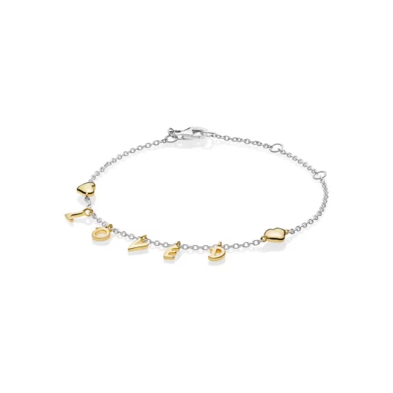 (imagen para) Pulsera PANDORA Script amado 567804
