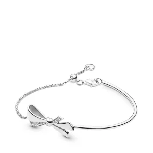 Pulsera PANDORA en plata de ley Lazo Brillante - 597242CZ (imagen para) Pulsera PANDORA en plata de ley Lazo Brillante - 597242CZ