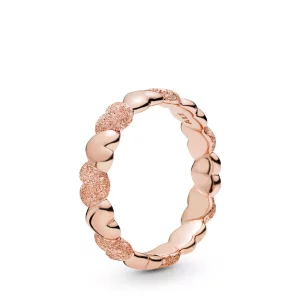 (imagen para) Anillo en Pandora Rose Corazones Brillantes Mate - 187950