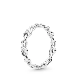 Anillo PANDORA en plata de ley Corazones Anudados - 198018 (imagen para) Anillo PANDORA en plata de ley Corazones Anudados - 198018