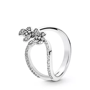 (imagen para) Anillo PANDORA en plata de ley Mariposas Deslumbrantes - 197920CZ