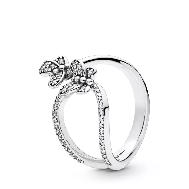 (imagen para) Anillo PANDORA en plata de ley Mariposas Deslumbrantes - 197920CZ