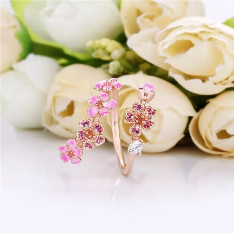 (imagen para) Anillo PANDORA Flor de flor de durazno 188088NCCMX - Ver 2
