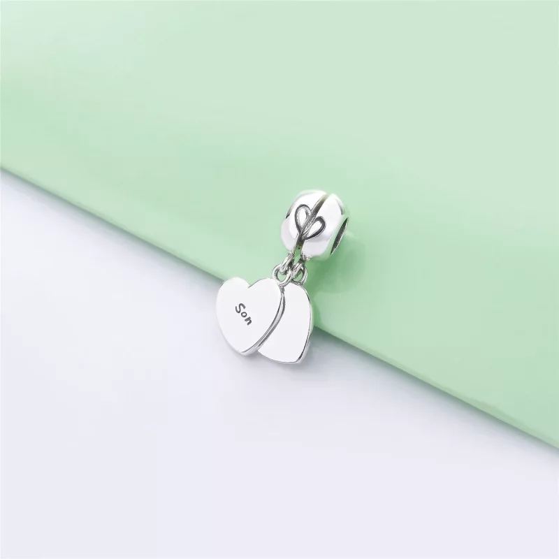 (imagen para) Charm colgante en plata de ley y Pandora Rose Amor de Madre e Hijo - 787783EN16 - Ver 5