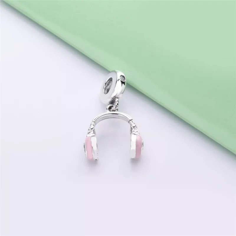 (imagen para) Charm Colgante PANDORA en plata de ley Auriculares Rosas - 797902EN160 - Ver 4