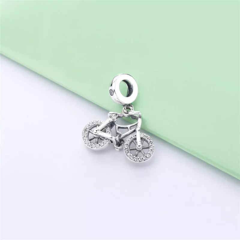 (imagen para) Charm Colgante PANDORA en plata de ley Bicicleta Brillante - 797858CZ - Ver 3