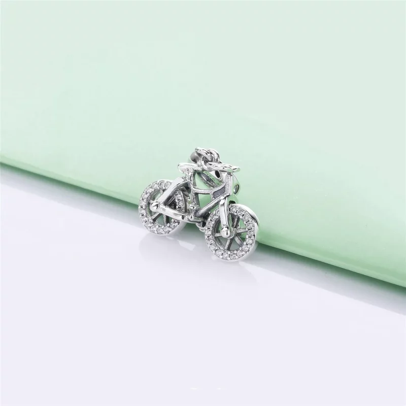 (imagen para) Charm Colgante PANDORA en plata de ley Bicicleta Brillante - 797858CZ - Ver 4