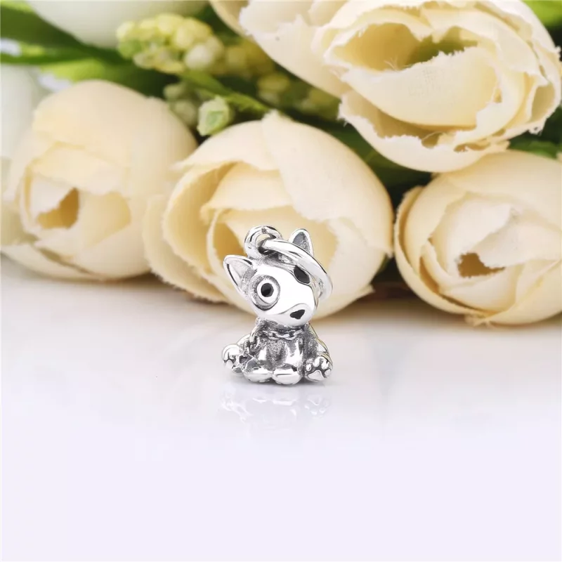 (imagen para) Charm Colgante PANDORA en plata de ley Bull Terrier - 798010EN16 - Ver 2