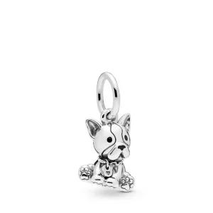 (imagen para) Charm Colgante PANDORA en plata de ley Bulldog - 798008EN16