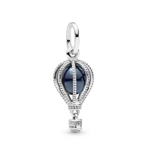 (imagen para) Charm Colgante PANDORA en plata de ley Globo Aeroestático Azul - 798064NMB