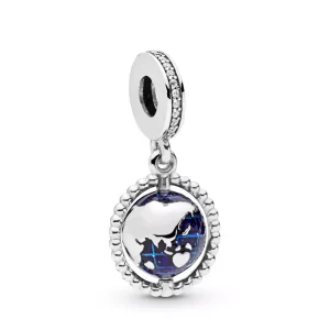 Charm Colgante PANDORA en plata de ley Globo Giratorio - 798021CZ (imagen para) Charm Colgante PANDORA en plata de ley Globo Giratorio - 798021CZ