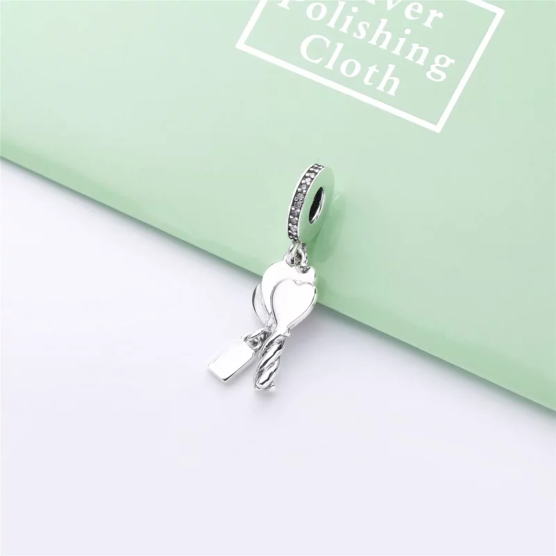 (imagen para) Charm Colgante PANDORA en plata de ley Globos de Corazón - 798076CZ - Ver 4