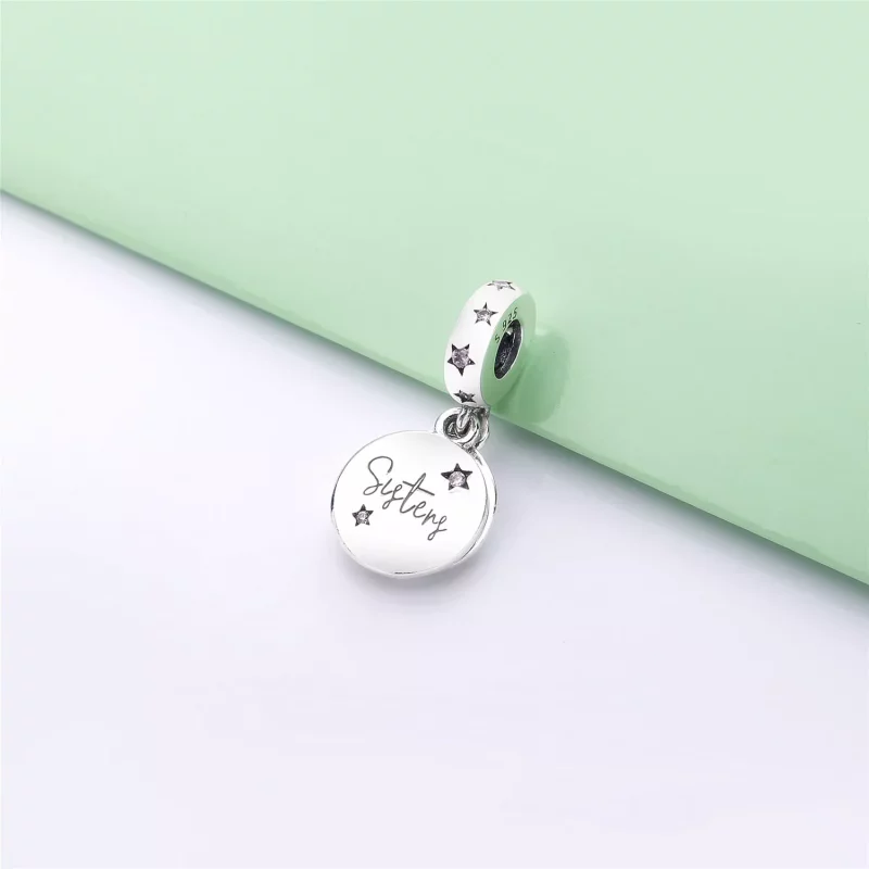 (imagen para) Charm Colgante PANDORA en plata de ley Hermanas Para Siempre - 798012FPC - Ver 2