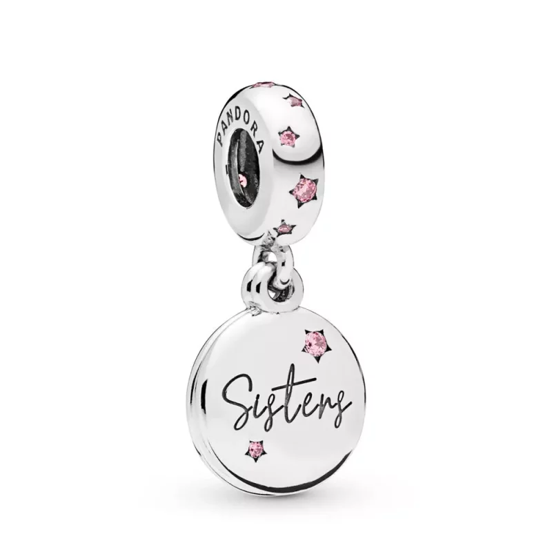 (imagen para) Charm Colgante PANDORA en plata de ley Hermanas Para Siempre - 798012FPC