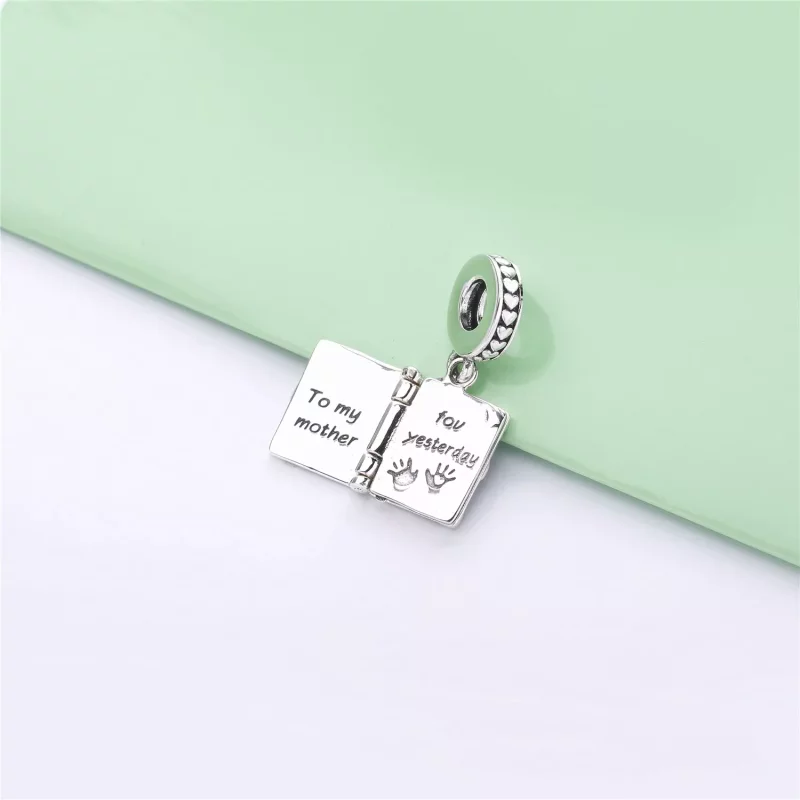 (imagen para) Charm Colgante PANDORA en plata de ley Libro de Familia - 798105 - Ver 3