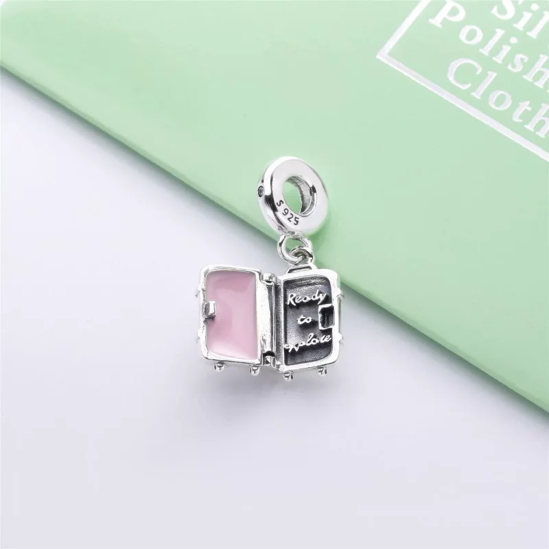 (imagen para) Charm Colgante PANDORA en plata de ley Maleta - 797887EN160 - Ver 3