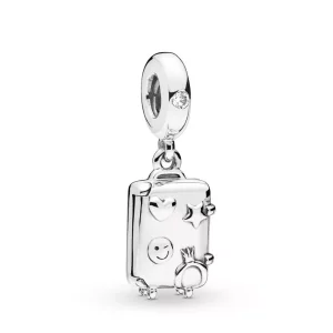 (imagen para) Charm Colgante PANDORA en plata de ley Maleta - 797887EN160
