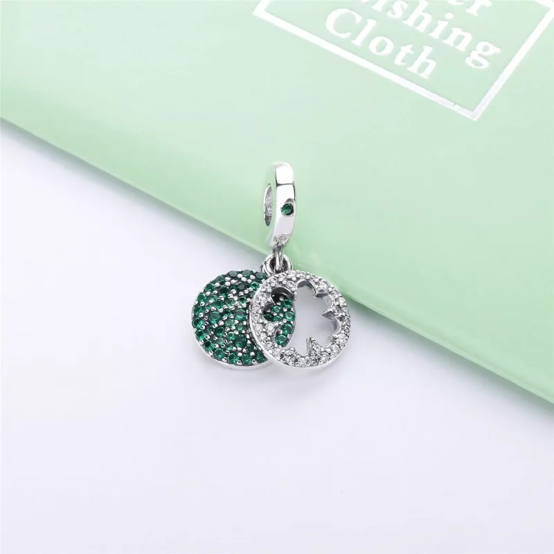 (imagen para) Charm Colgante PANDORA en plata de ley Trébol Brillante - 797906NRGMX - Ver 3