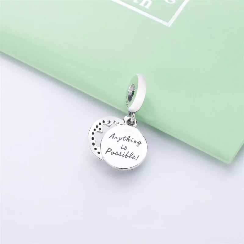 (imagen para) Charm Colgante PANDORA en plata de ley Trébol Brillante - 797906NRGMX - Ver 4