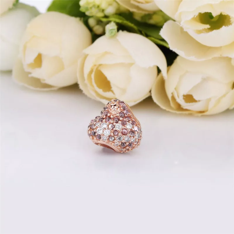 (imagen para) Charm en Pandora Rose Corazón Mariquita Brillante - 787894NPOMX - Ver 3