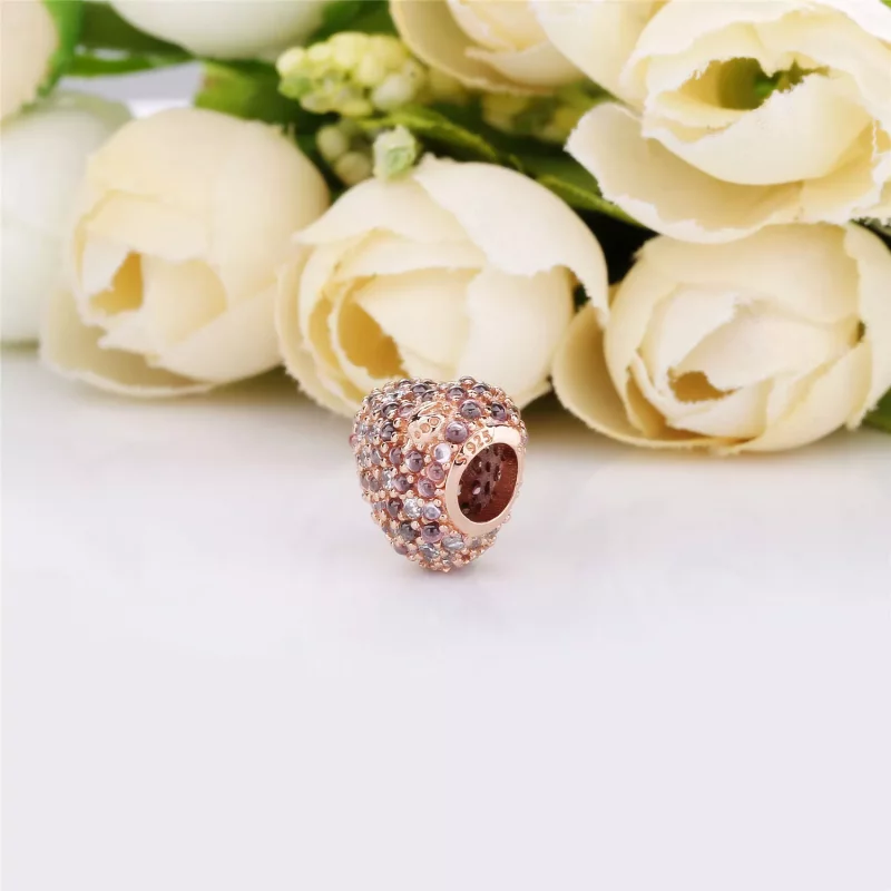 (imagen para) Charm en Pandora Rose Corazón Mariquita Brillante - 787894NPOMX - Ver 4