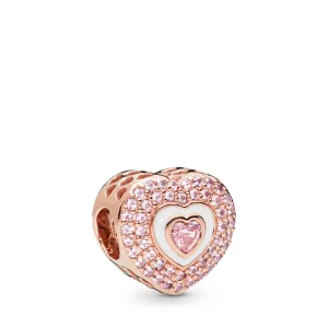(imagen para) Charm en Pandora Rose Corazones Sobre Corazones - 788097NPR