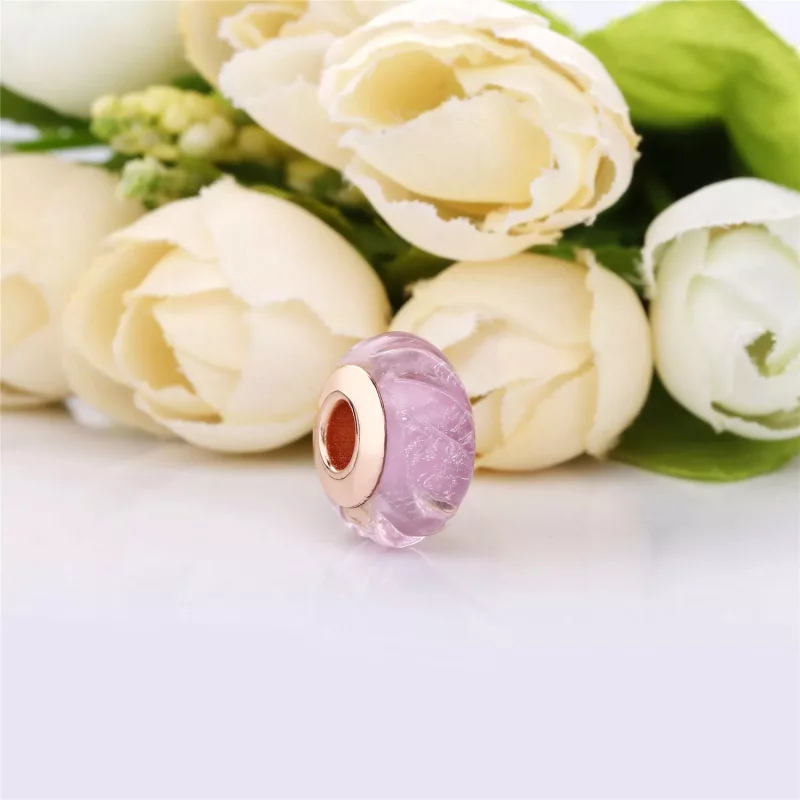 (imagen para) Charm PANDORA cristal de Murano Ondas Brillantes - 788107 - Ver 2