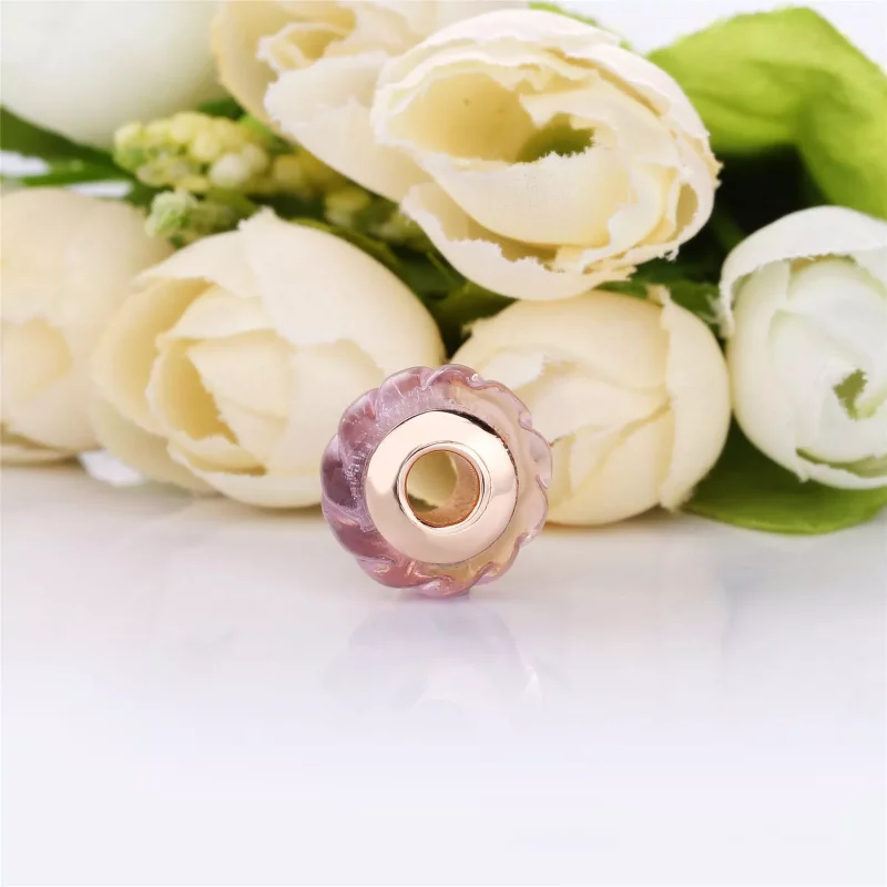 (imagen para) Charm PANDORA cristal de Murano Ondas Brillantes - 788107 - Ver 3