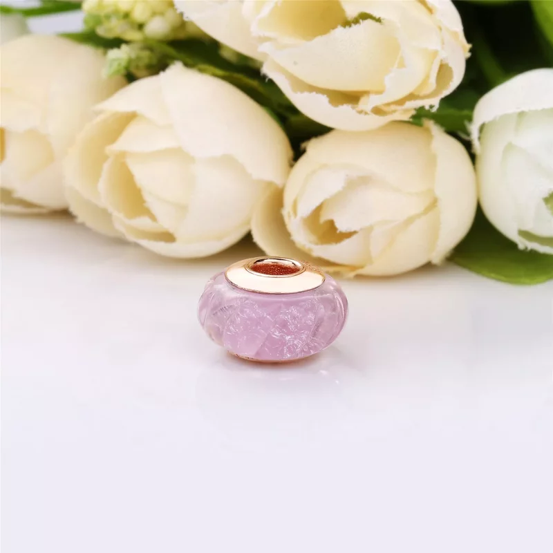 (imagen para) Charm PANDORA cristal de Murano Ondas Brillantes - 788107 - Ver 4