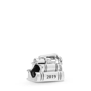 (imagen para) Charm PANDORA en plata de ley Birrete, libro y diploma - 798034