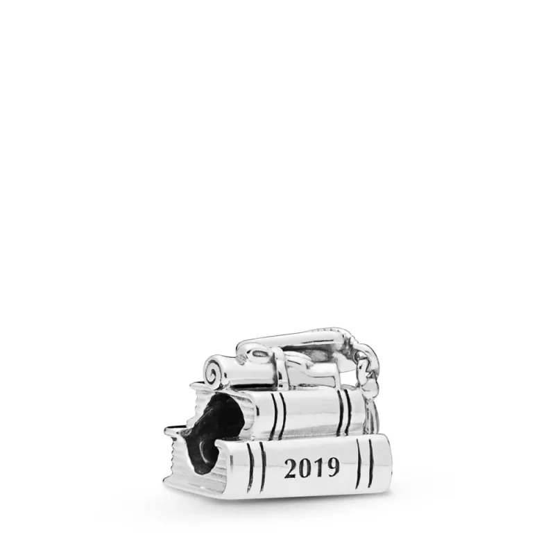 (imagen para) Charm PANDORA en plata de ley Birrete, libro y diploma - 798034