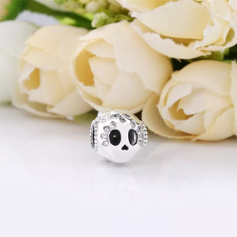 (imagen para) Charm PANDORA en plata de ley Calavera Brillante - 797866CZ - Ver 2