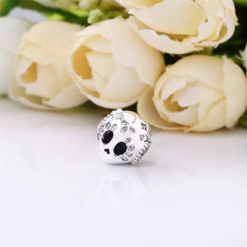 (imagen para) Charm PANDORA en plata de ley Calavera Brillante - 797866CZ - Ver 4