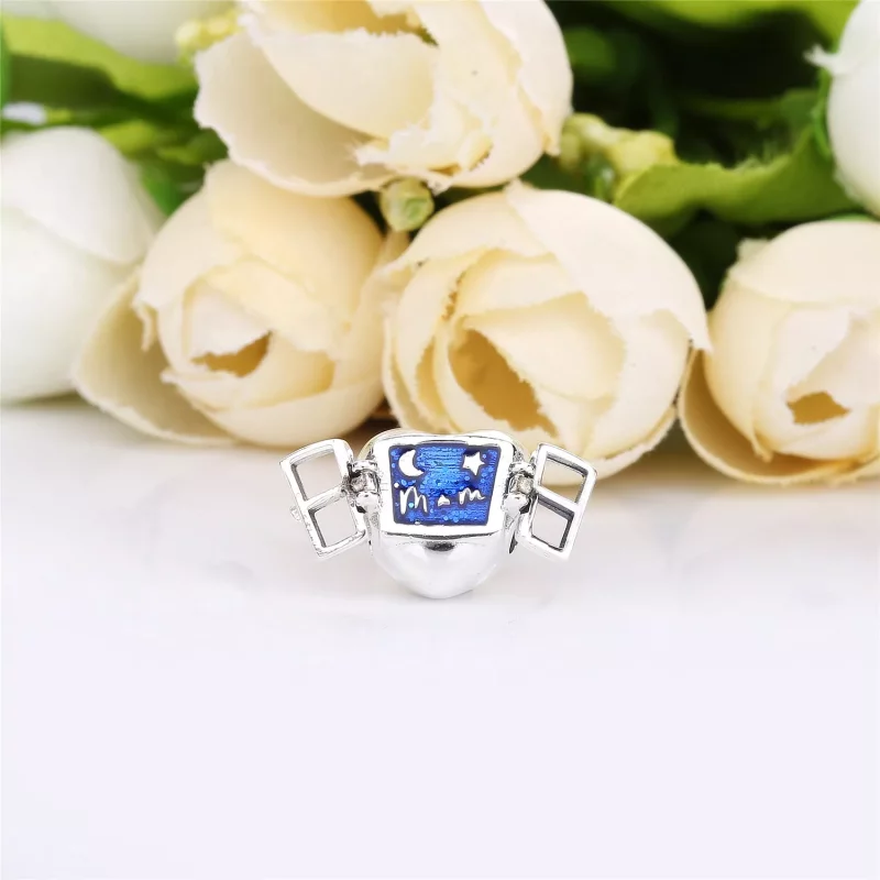 (imagen para) Charm PANDORA en plata de ley Corazón con Ventana - 798006EN63 - Ver 5