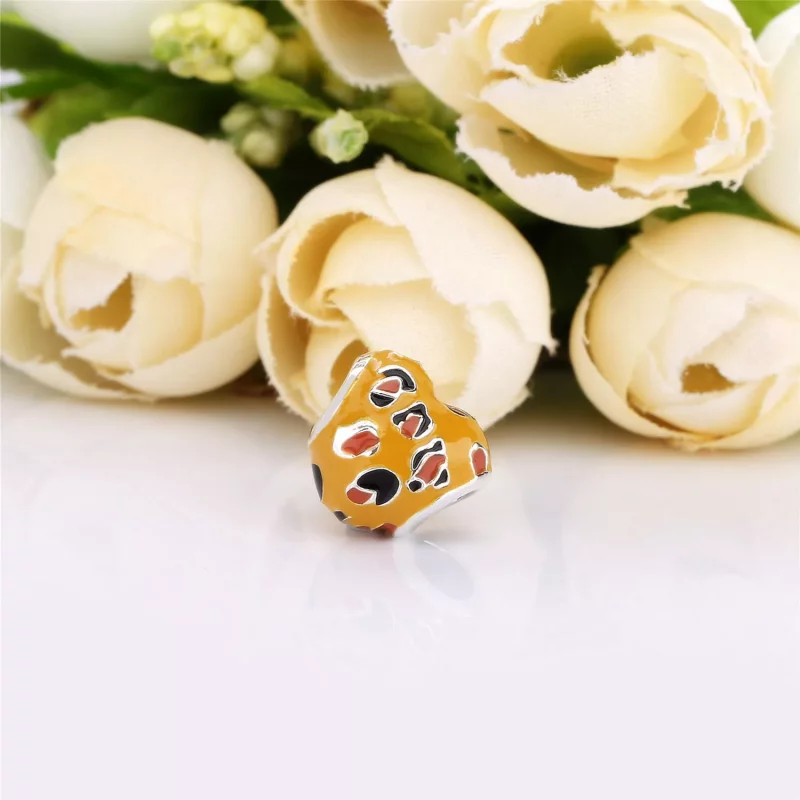 (imagen para) Charm PANDORA en plata de ley Corazón Salvaje - 798065ENMX - Ver 4
