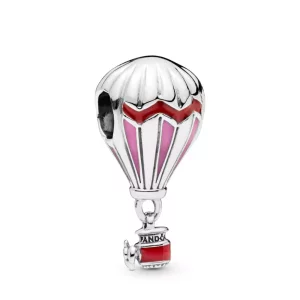 (imagen para) Charm PANDORA en plata de ley Globo Aeroestático Rojo - 798055ENMX