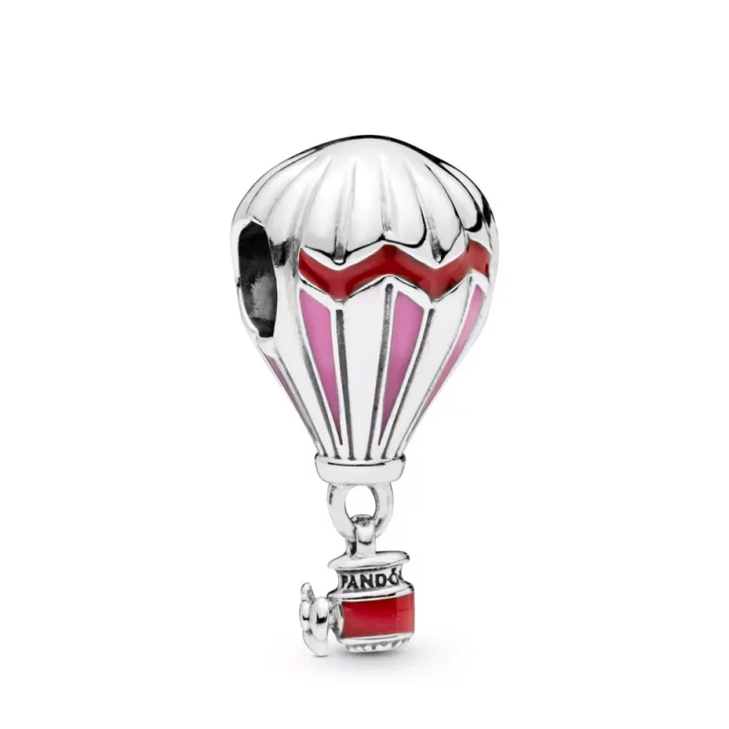(imagen para) Charm PANDORA en plata de ley Globo Aeroestático Rojo - 798055ENMX