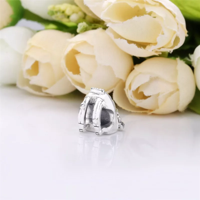 (imagen para) Charm PANDORA en plata de ley Mochila Aventurera - 797859CZ - Ver 3