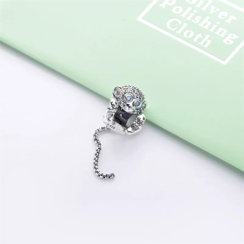 (imagen para) Charm PANDORA en plata de ley Mono Brillante - 798054CZ - Ver 2