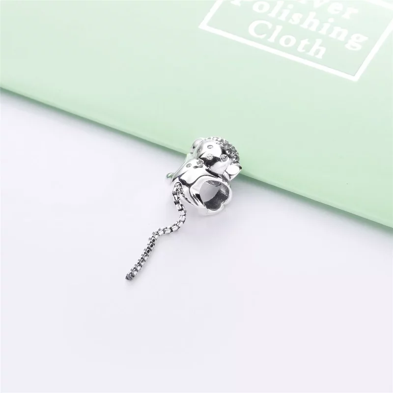 (imagen para) Charm PANDORA en plata de ley Mono Brillante - 798054CZ - Ver 3