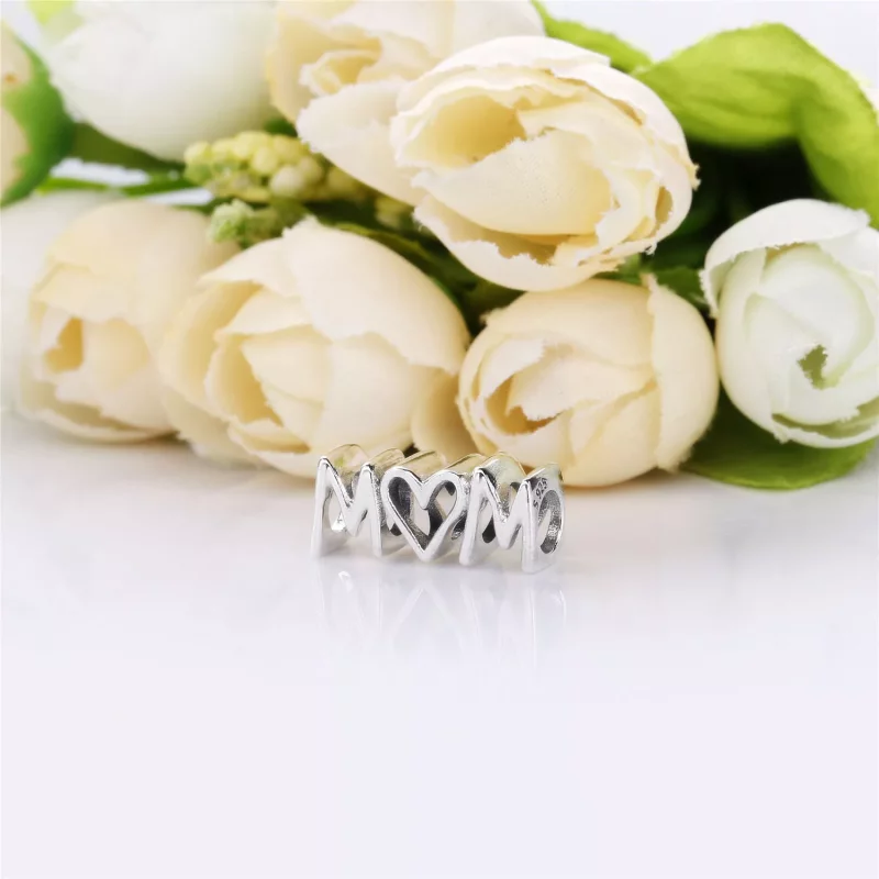 (imagen para) Charm PANDORA en plata de ley Mum - 797778 - Ver 3