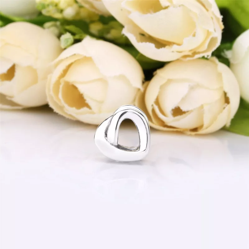 (imagen para) Charm PANDORA en plata de ley Nudo de Corazón - 798081 - Ver 3