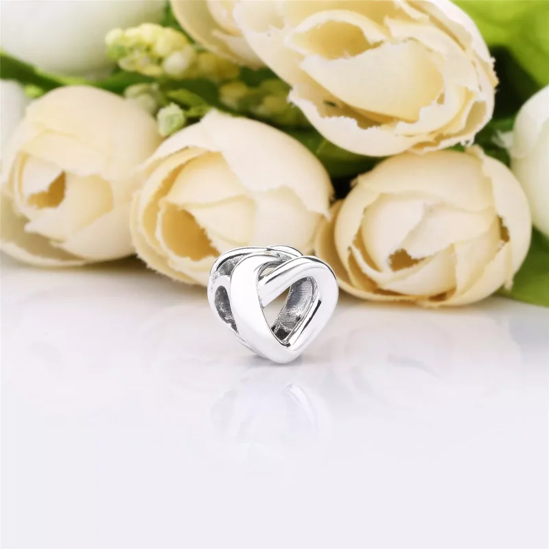 (imagen para) Charm PANDORA en plata de ley Nudo de Corazón - 798081 - Ver 4