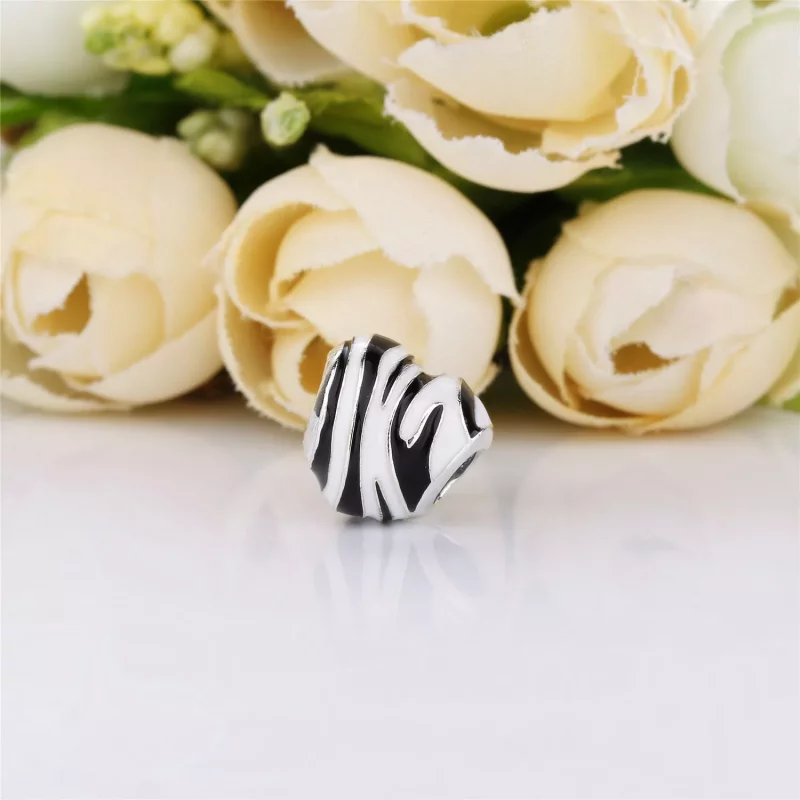 (imagen para) Charm PANDORA en plata de ley Rayas Salvajes - 798056ENMX - Ver 3