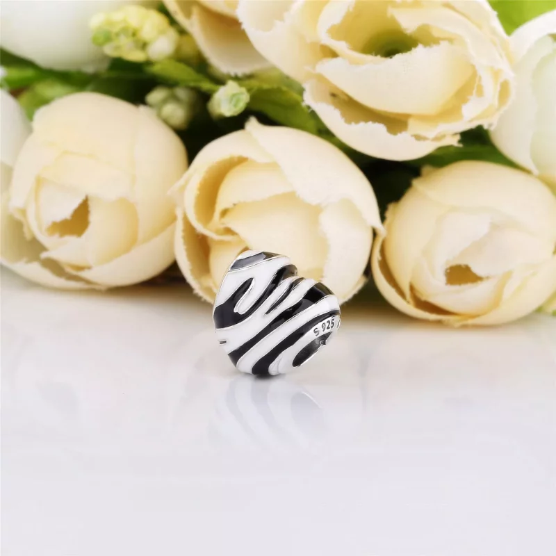 (imagen para) Charm PANDORA en plata de ley Rayas Salvajes - 798056ENMX - Ver 4