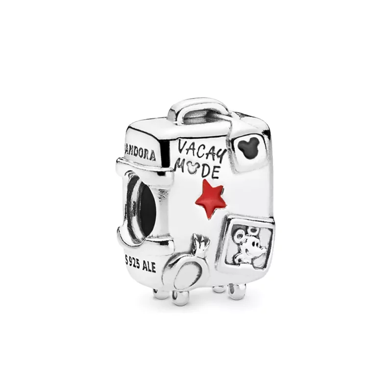 (imagen para) Charm PANDORA Maleta Mickey y Minnie Mouse 'Vacay Mode' 7501057372312P