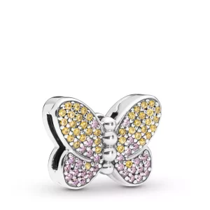 (imagen para) Charm Reflexions PANDORA en plata de ley Mariposa Deslumbrante - 797864CZM